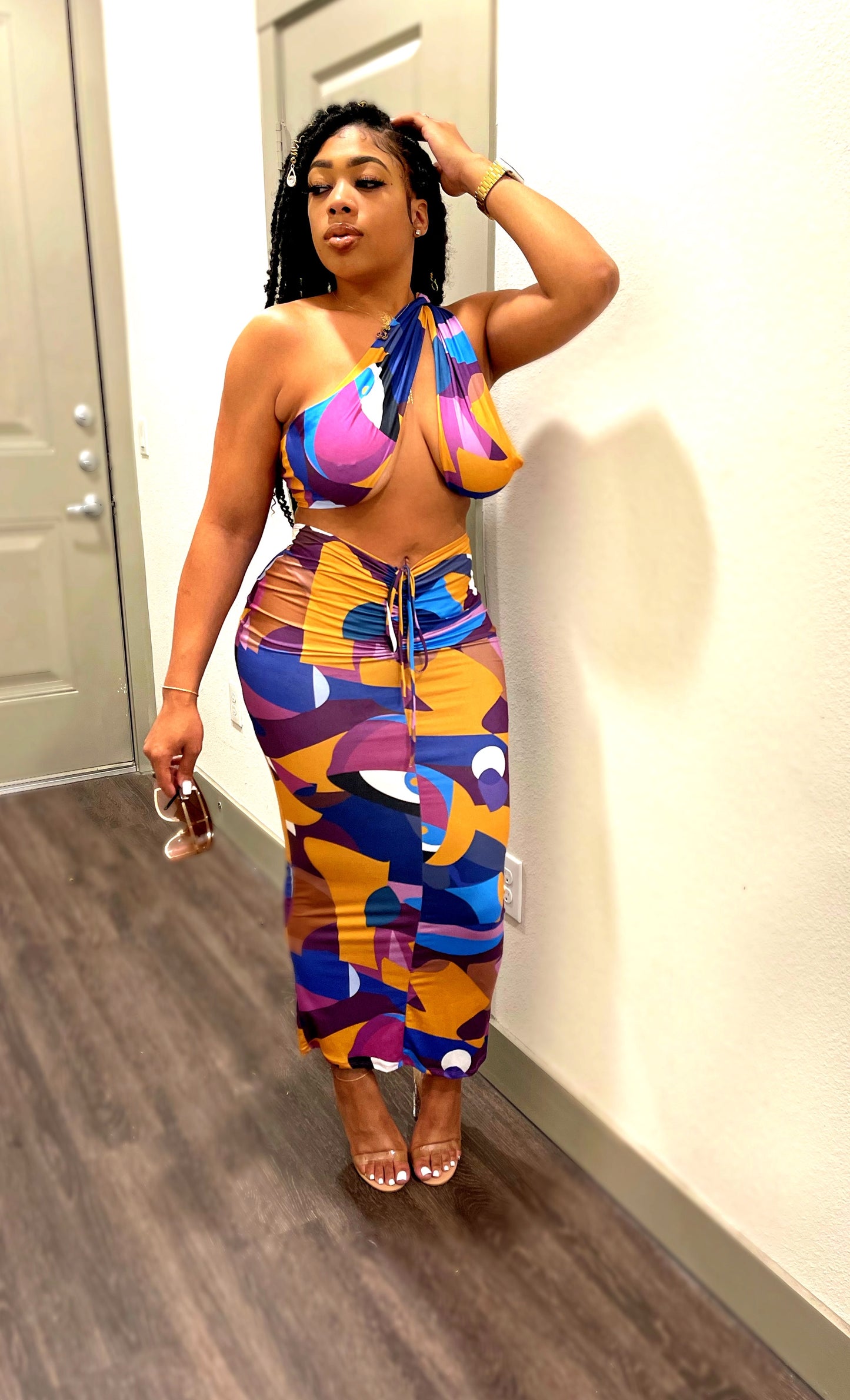 Tara Wrap Skirt Set