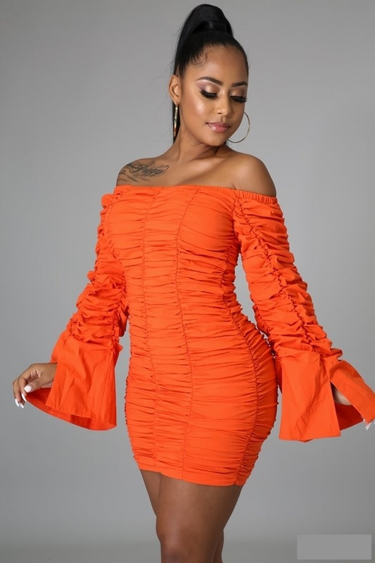 Alyssa Orange Dress