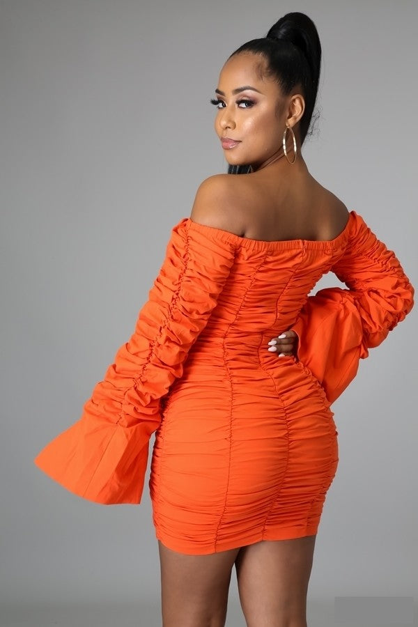 Alyssa Orange Dress