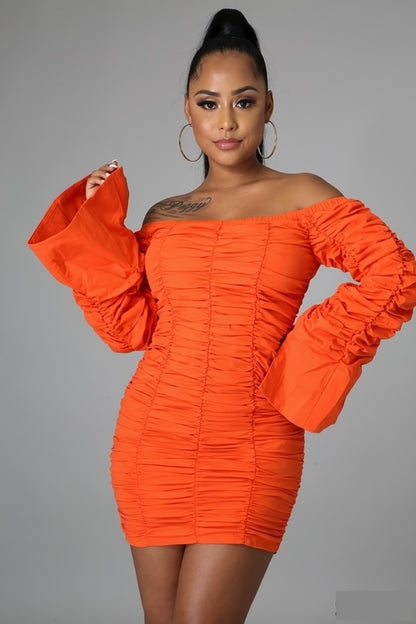 Alyssa Orange Dress